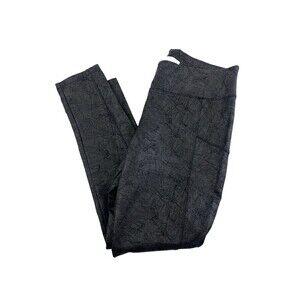 Mudd FLX Stretch Leggings Ponte Metallic Distressed Pull On Back PocketsWomen XL